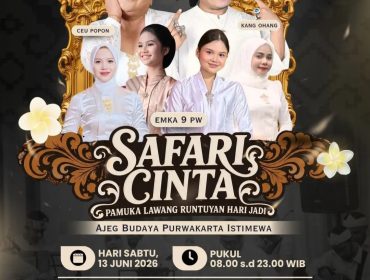 Safari Cinta Pamuka Lawang Runtuyan Acara Hari Jadi Purwakarta 2026.