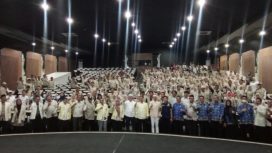 Foto bersama usai pelantikan pengurus IPSM Purwakarata masa bhakti 2025-2030 di Bale Sawala Yudisthira, Setdakab Purwakarta, Jumat 17 Juli 2026.
